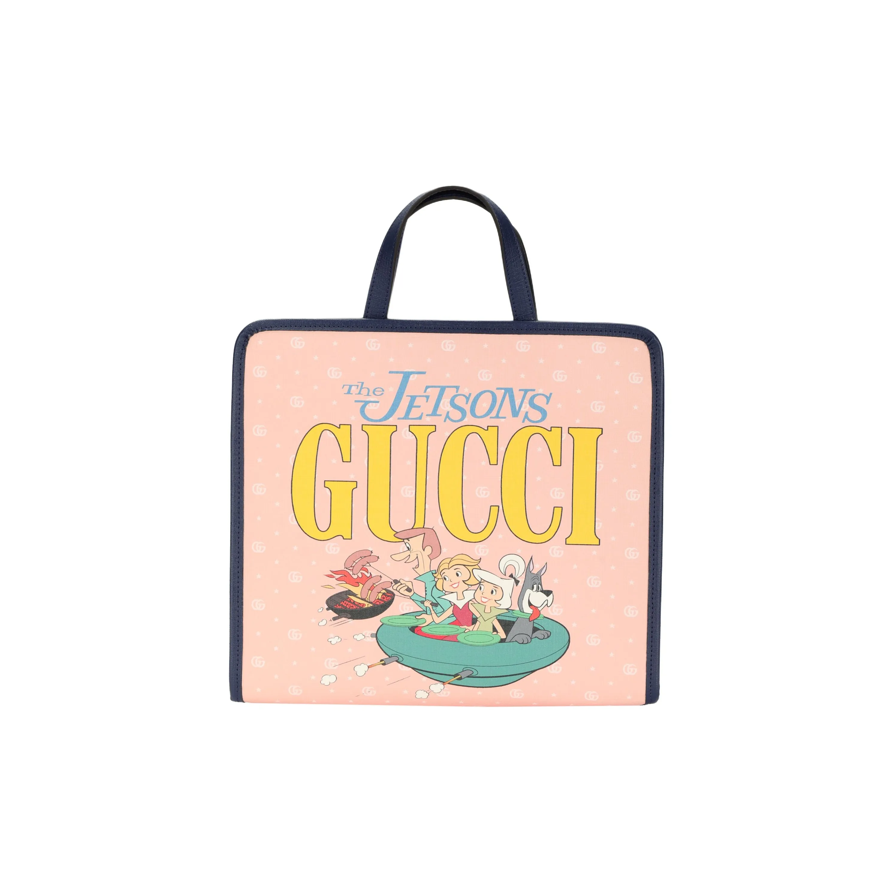 GUCCI Supreme Canvas Tote Bag Shopping Bag Handbag Regular Kids' Light Pink