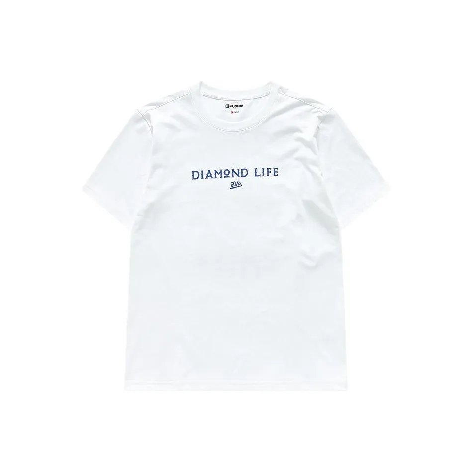 FILA FUSION Baseball серия T-рубашка Мужская Белая