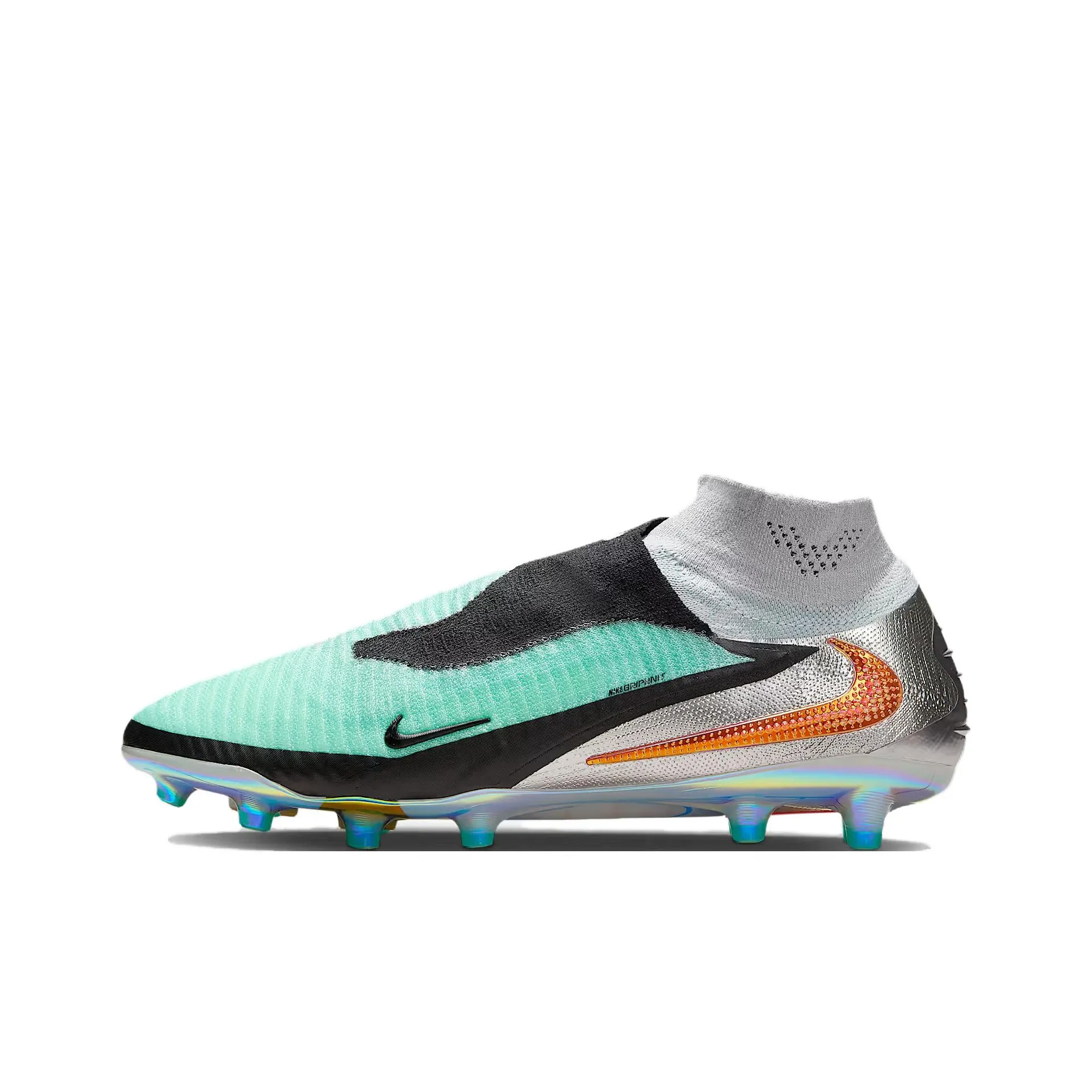 Nike Artificial шипы устойчивые к абразиву футбольные бутсы унисекс черный зеленый