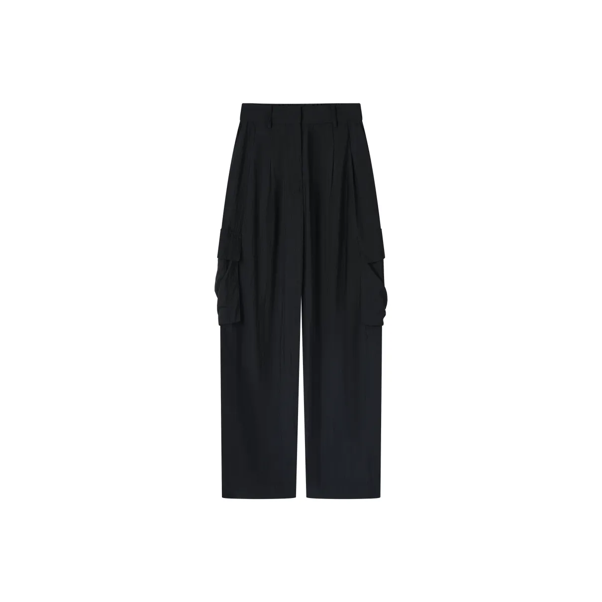 SHUXI Бумага Текстура Черная Женские Повседневные Брюки