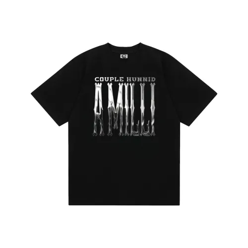 Couple Hinnid SS25 Черный Унисекс T Рубашки