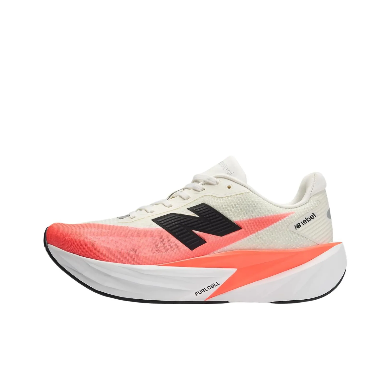 New Balance совместный бренд FuelCell Rebel v5 Аbrasion Resistant Низкий Топ Беговые кроссовки Унисекс Белый Красный