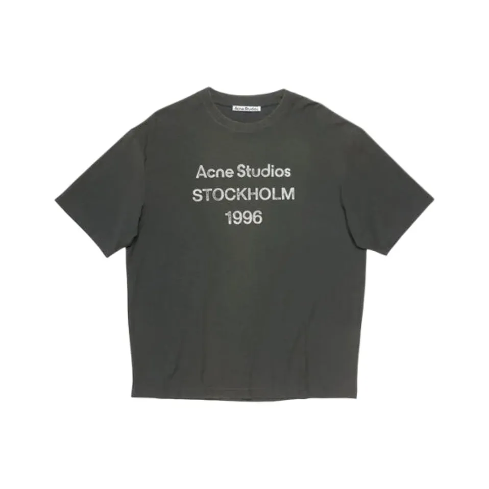Acne Studios Logo Printed Crewneck T Shirt