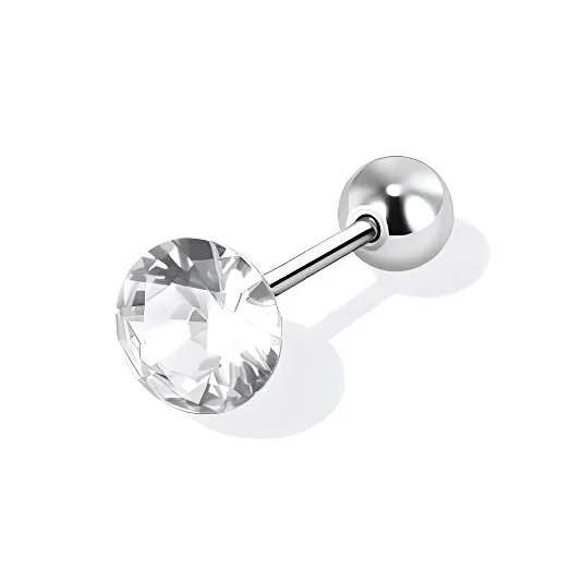 Ice Heart Rain Титановые стальные серьги-гвоздики унисекс