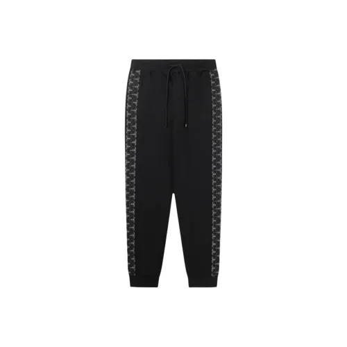 BALR. Черные мужские вязаные тренировочные брюки