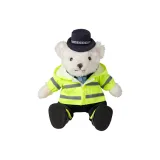 25CM 앉은 자세 블루 곰돌이 Minmin+레인코트