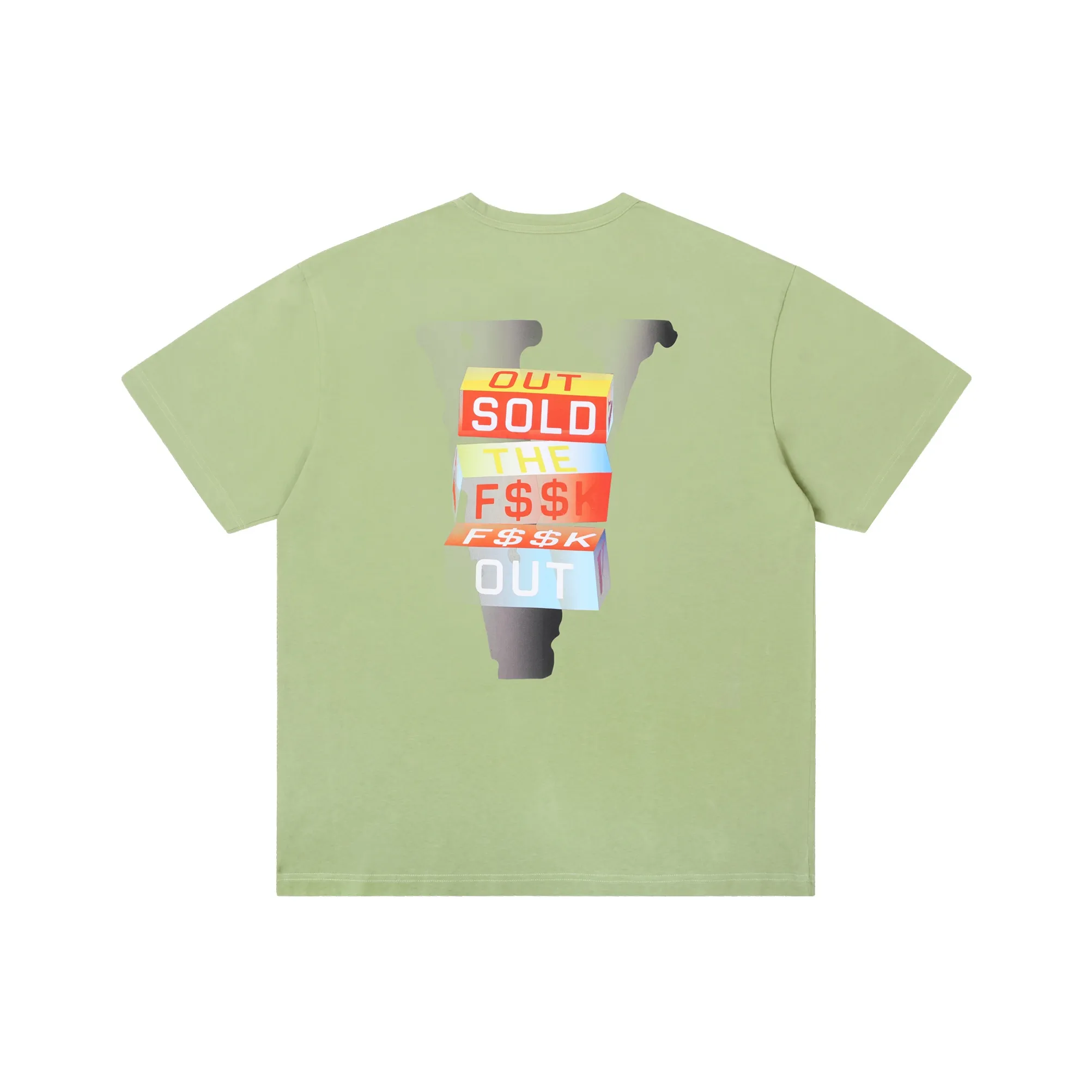 VLONE Многоцветный зеленый унисекс футболка