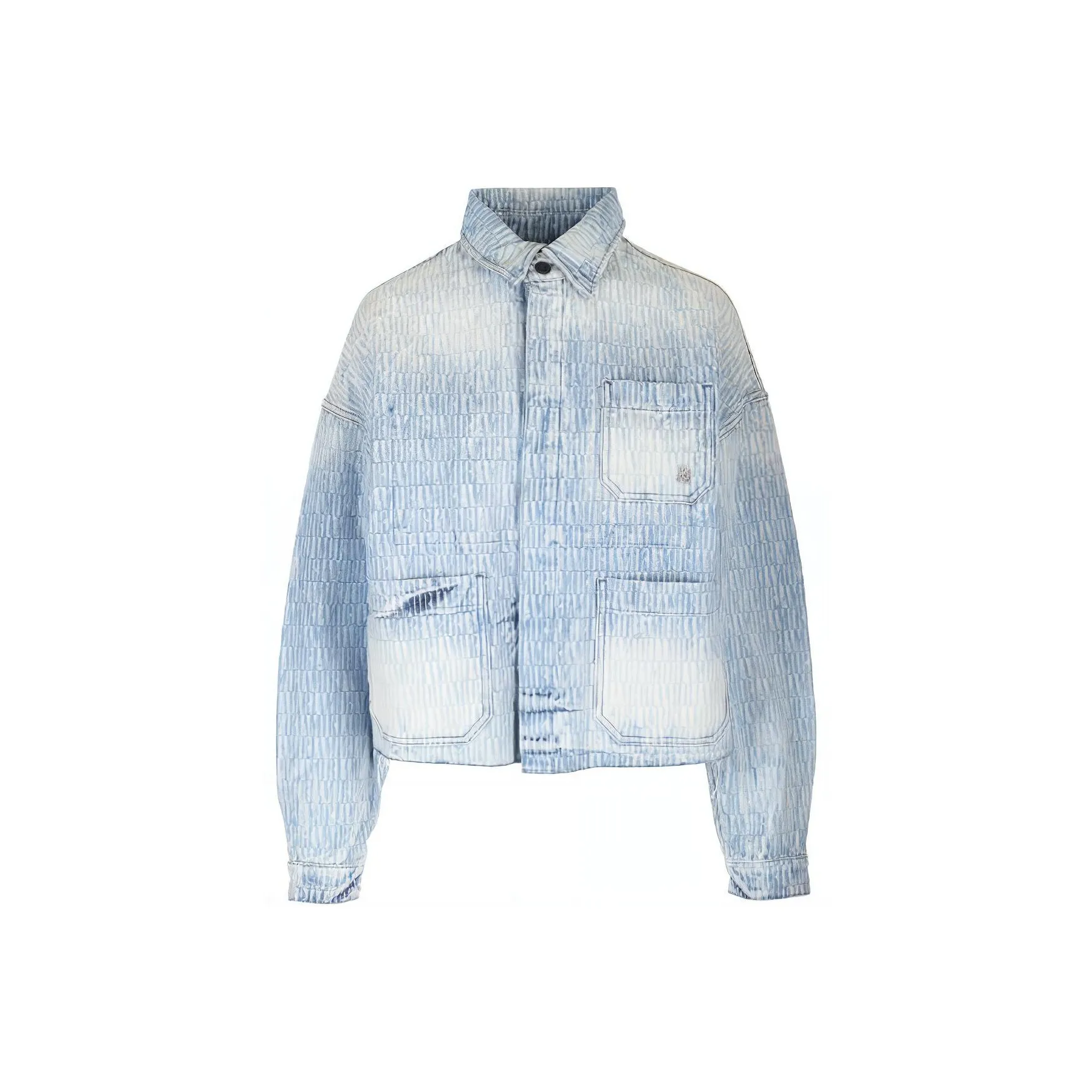 AMIRI Logo jacquard Washed Denim Jacket
