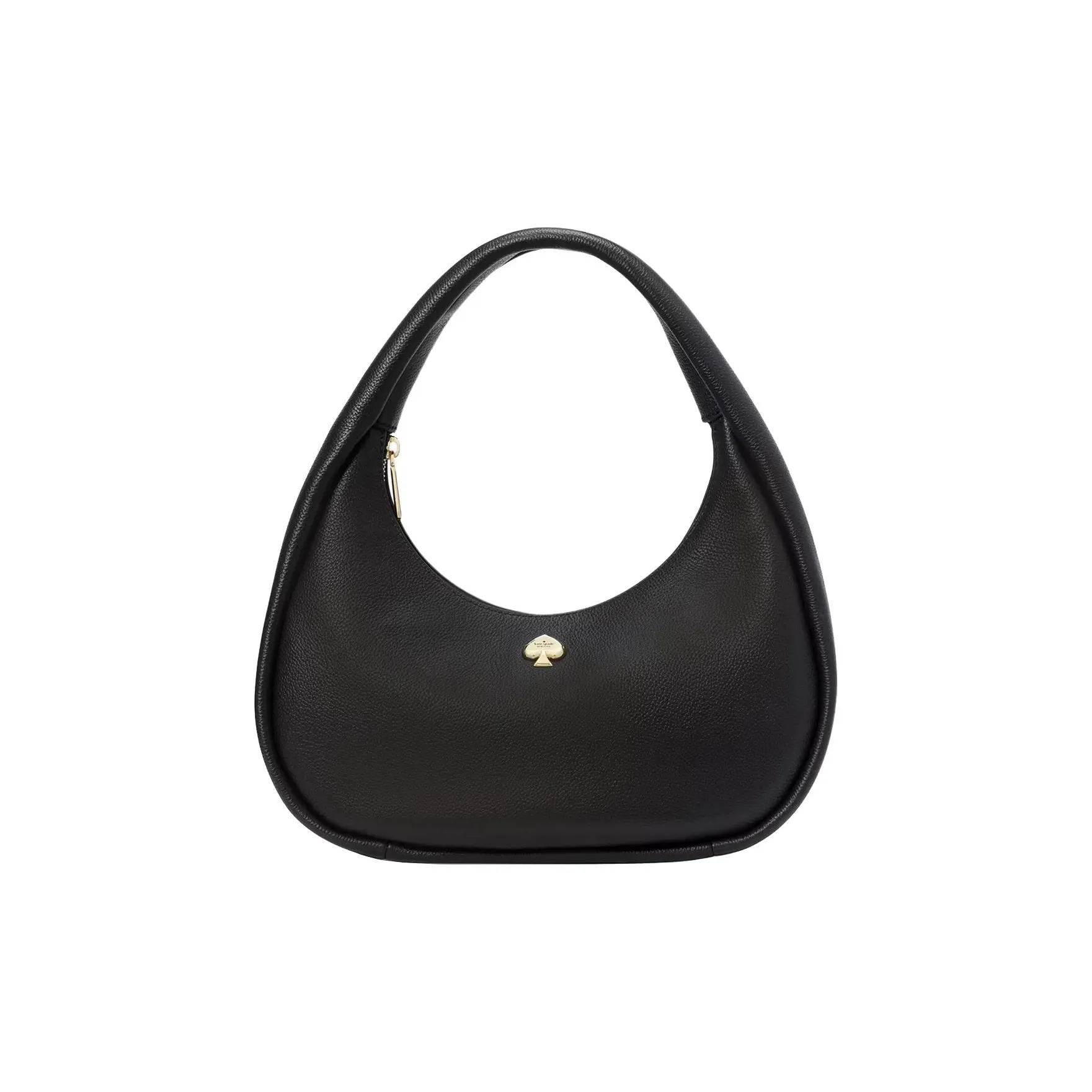 Kate Spade Litchi Grain Leather Handbag, Shoulder Bag Tubas Women's Black