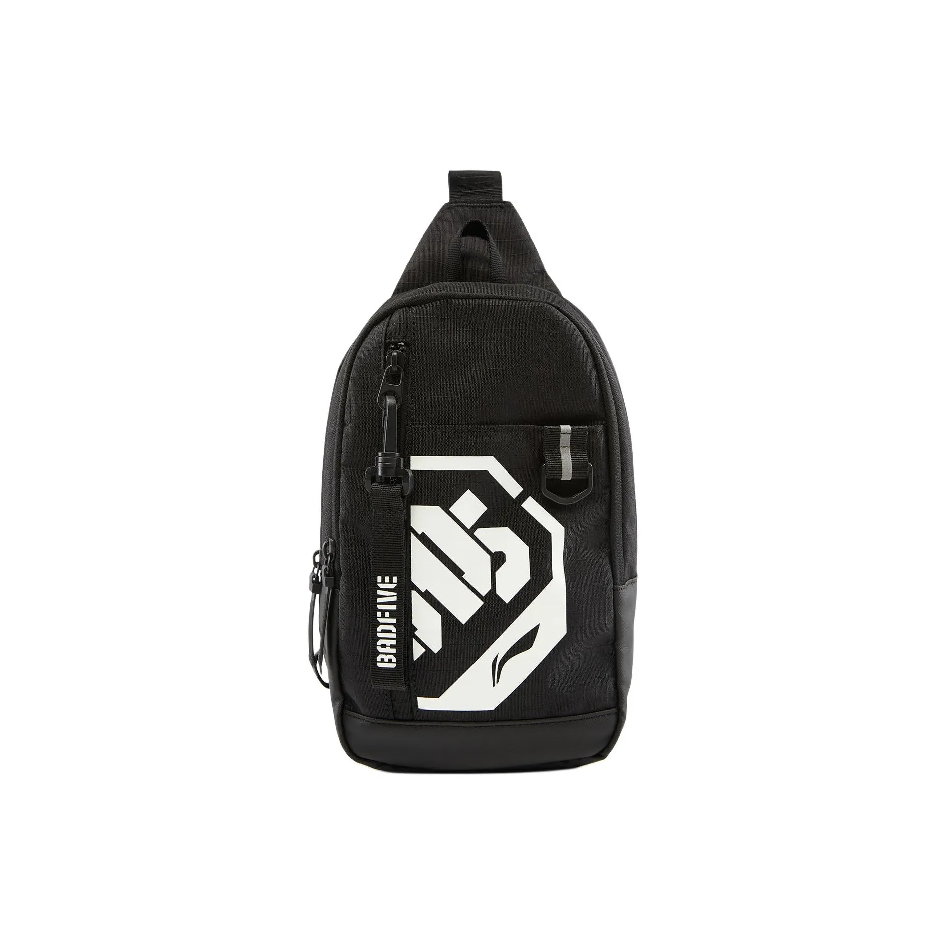 LINING Badfive Полиэстер Одно плечо Сумка через плечо Sling Сумка Обычный Унисекс Черный