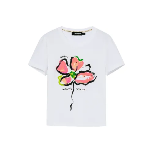 Desigual Белые Женские Футболки