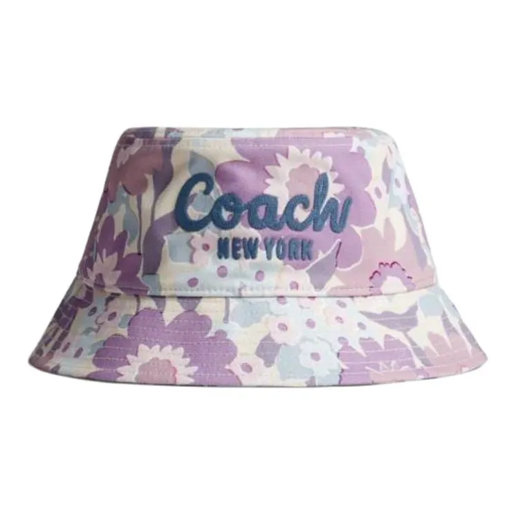 COACH Cotton Bucket Hats Женские Фиолетовый