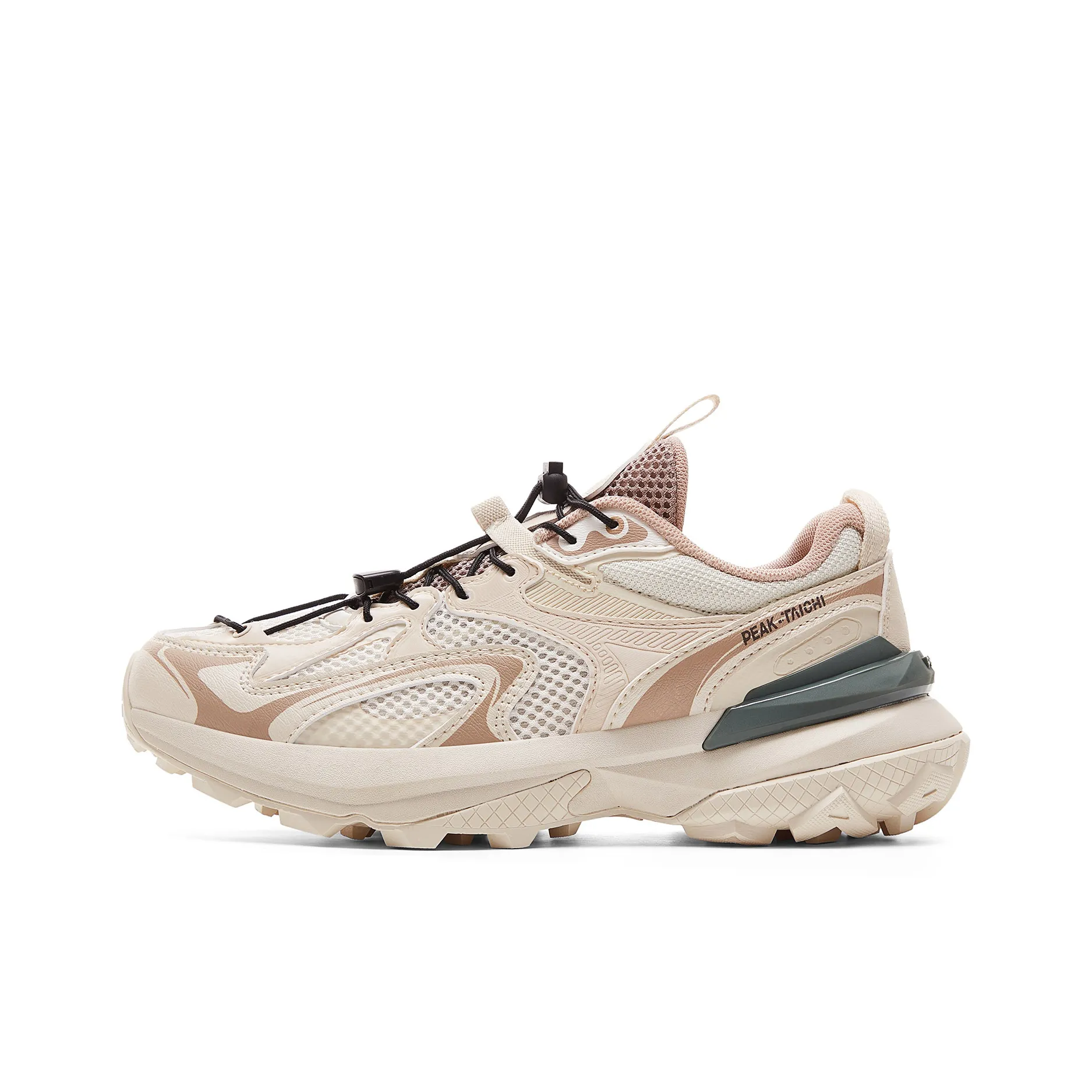 PEAK State Pole Амортизация Устойчивость к истиранию Дышащий Низ Резистентный Низкий Топ Уличная обувь Женские Экрю Зеленый