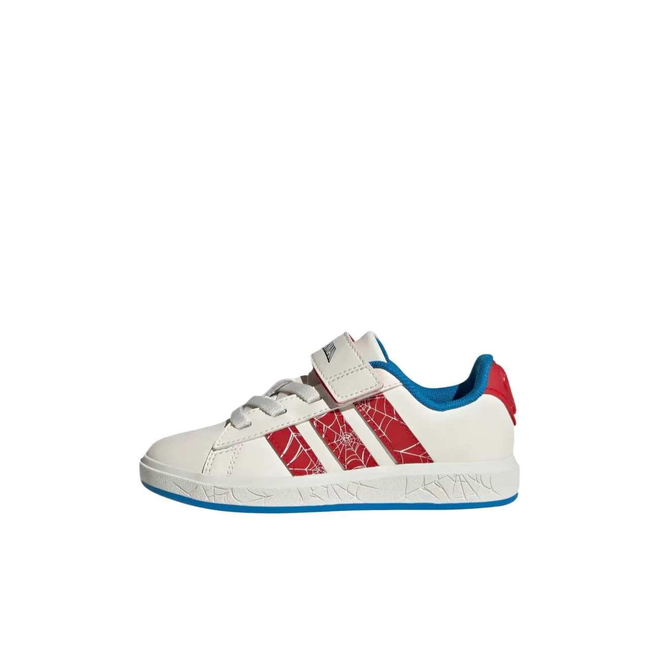 MARVEL x Adidas GRAND COURT Детская Туристическая Обувь Белый Красный Ярко-Синий Детский