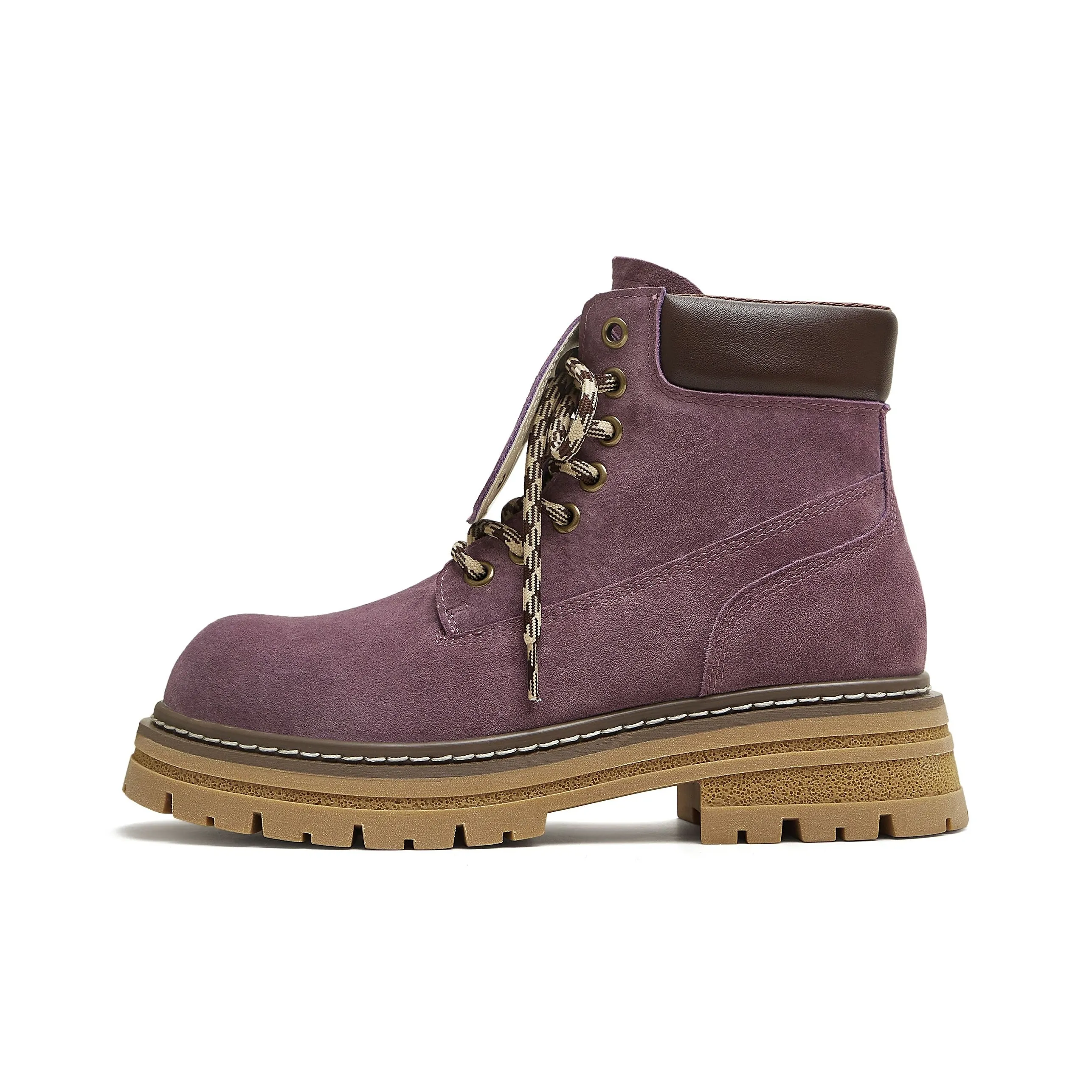 teenmix Cool And Sweet Style AUTUMN Tactical Boots Martin Boot Women's Purple