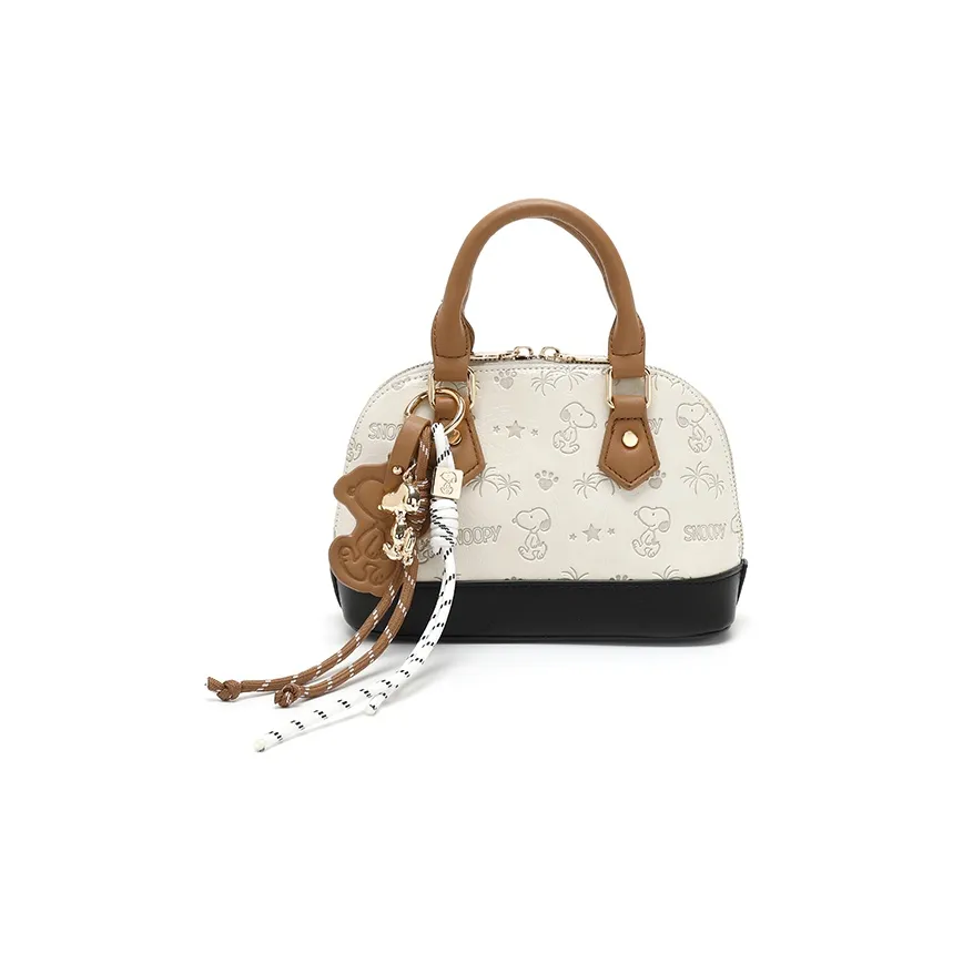 SNOOPY ПУ (полиуретан) Сумка через плечо Сумка Женская Экрю