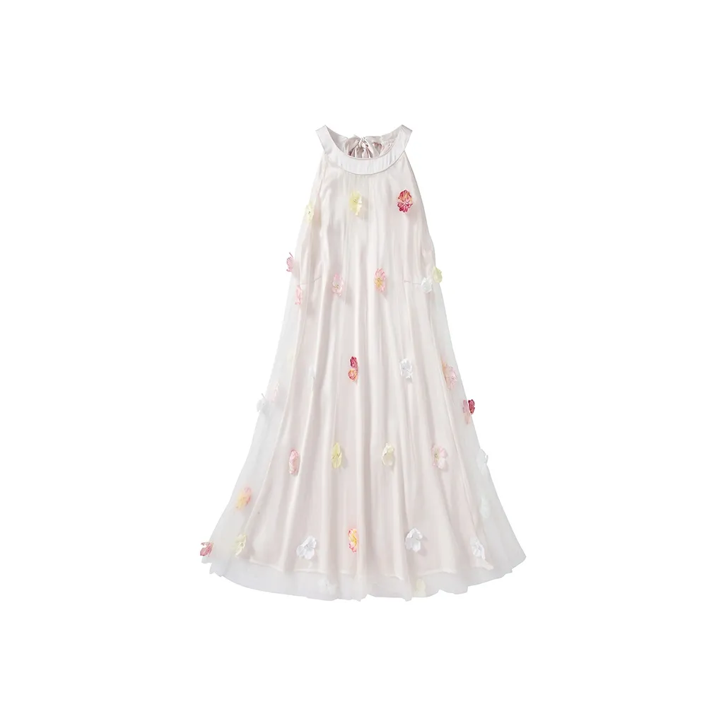 RTTO Без рукавов Платье Женское Розовое