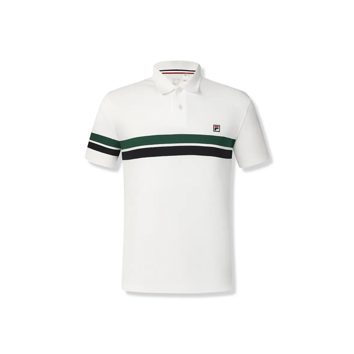 FILA Теннис Поло Мужской Нефритовый Белый