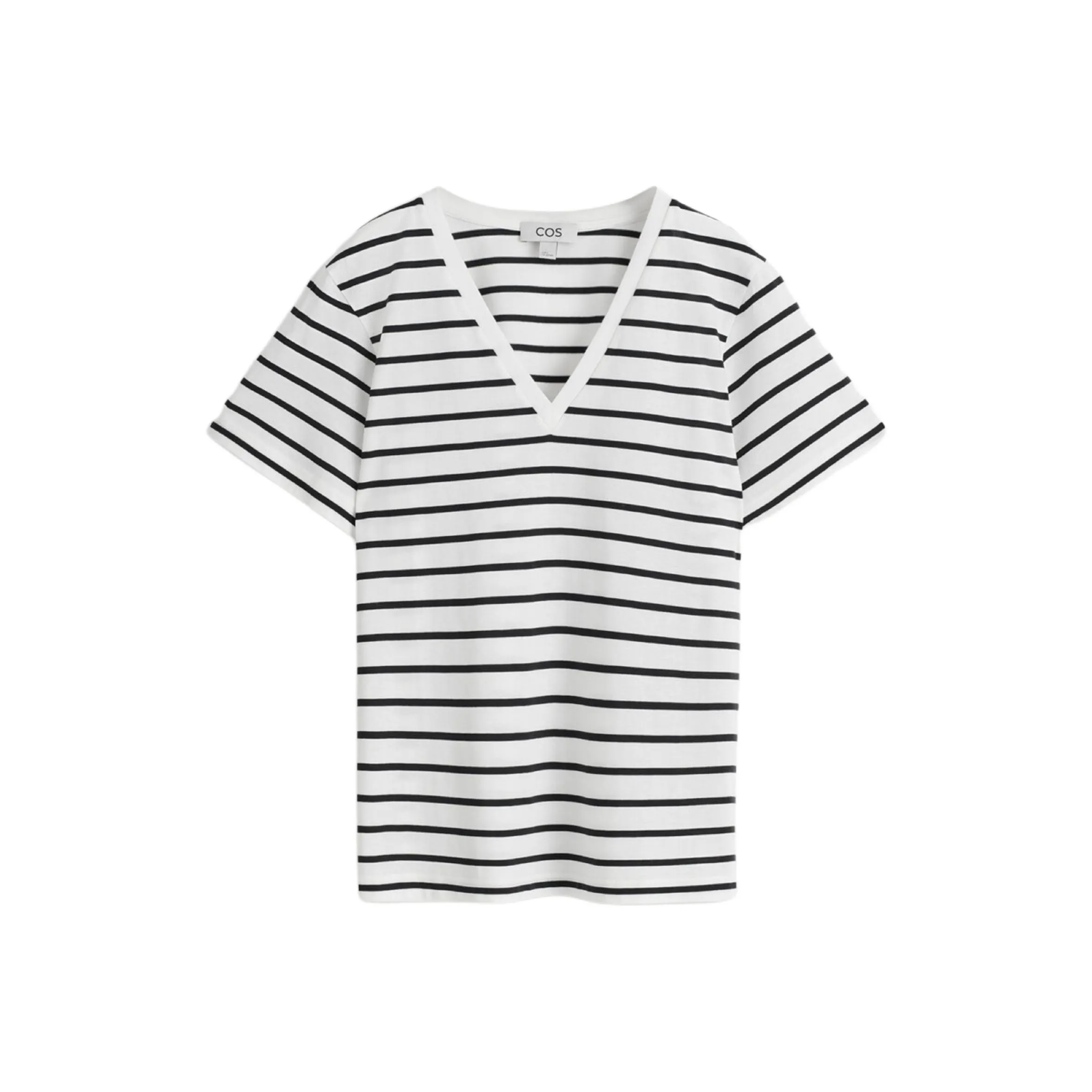 COS Белый/Полосы Женские Рубашки T
