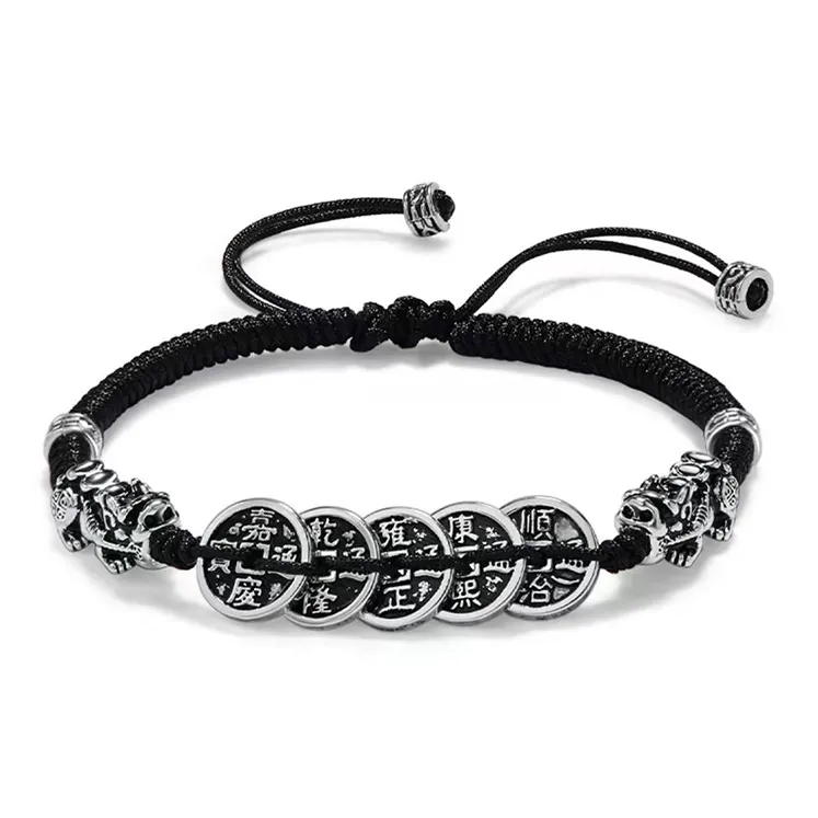 JOLLY NOTE Регулируемый Тканый Вязаный Красный Шнур Браслеты Унисекс