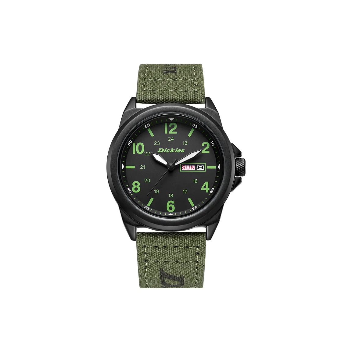 Dickies Кварцевые наручные часы механизм ремешок из холста черный циферблат унисекс ограниченная серия подарочная коробка