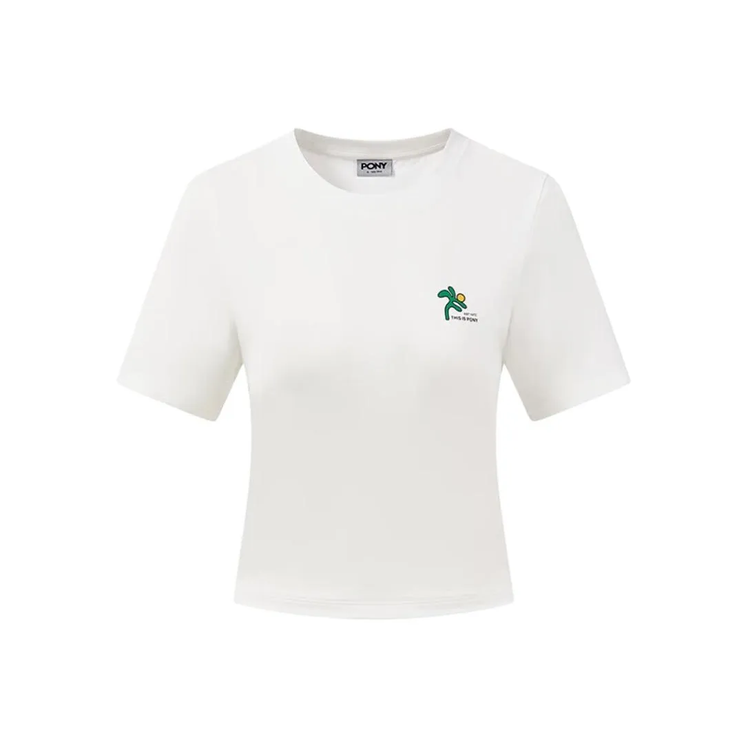 Женские футболки с принтом "Пони Белый"