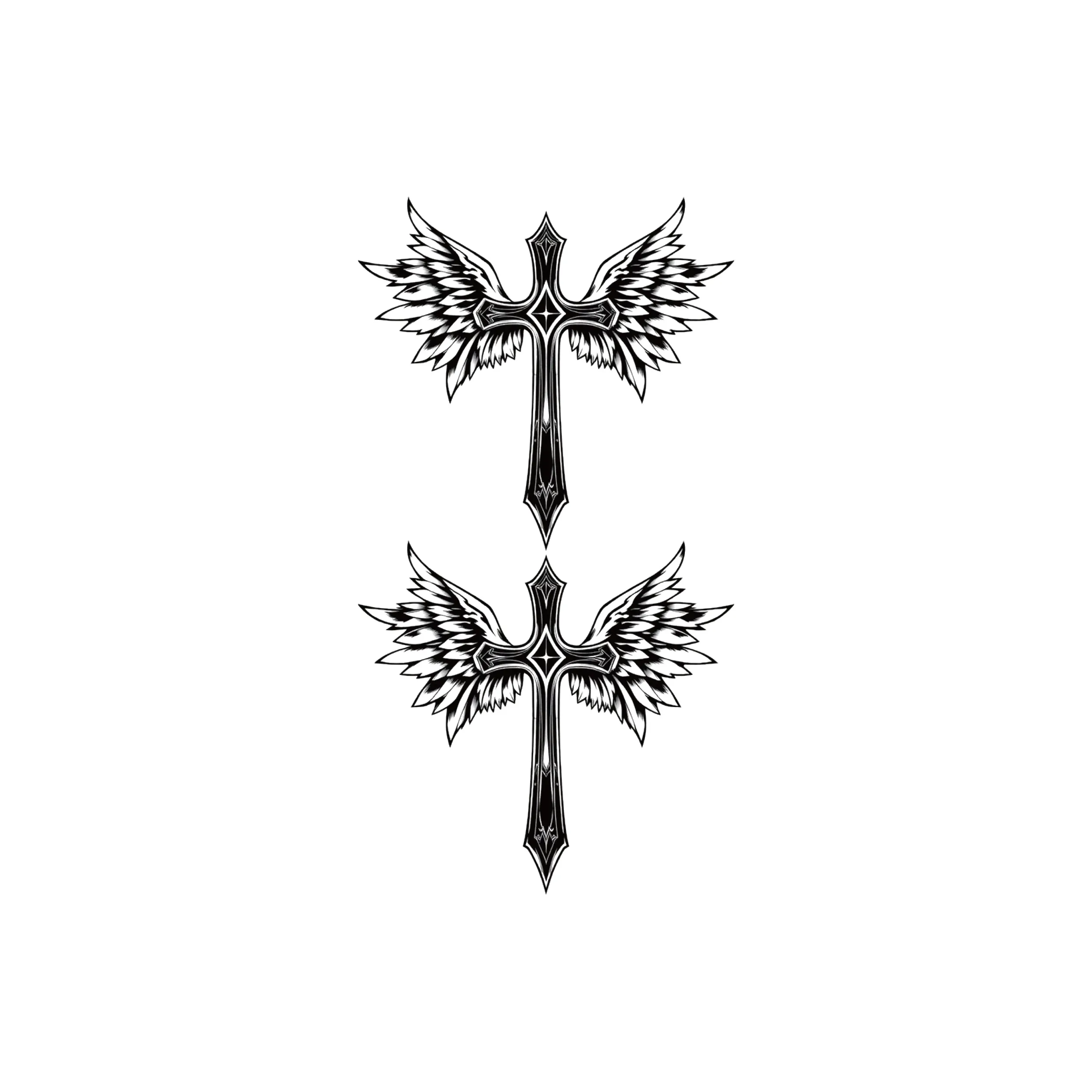 LIEJI Sanctuary OF The Holy Wings Herbal Tattoo Стикер