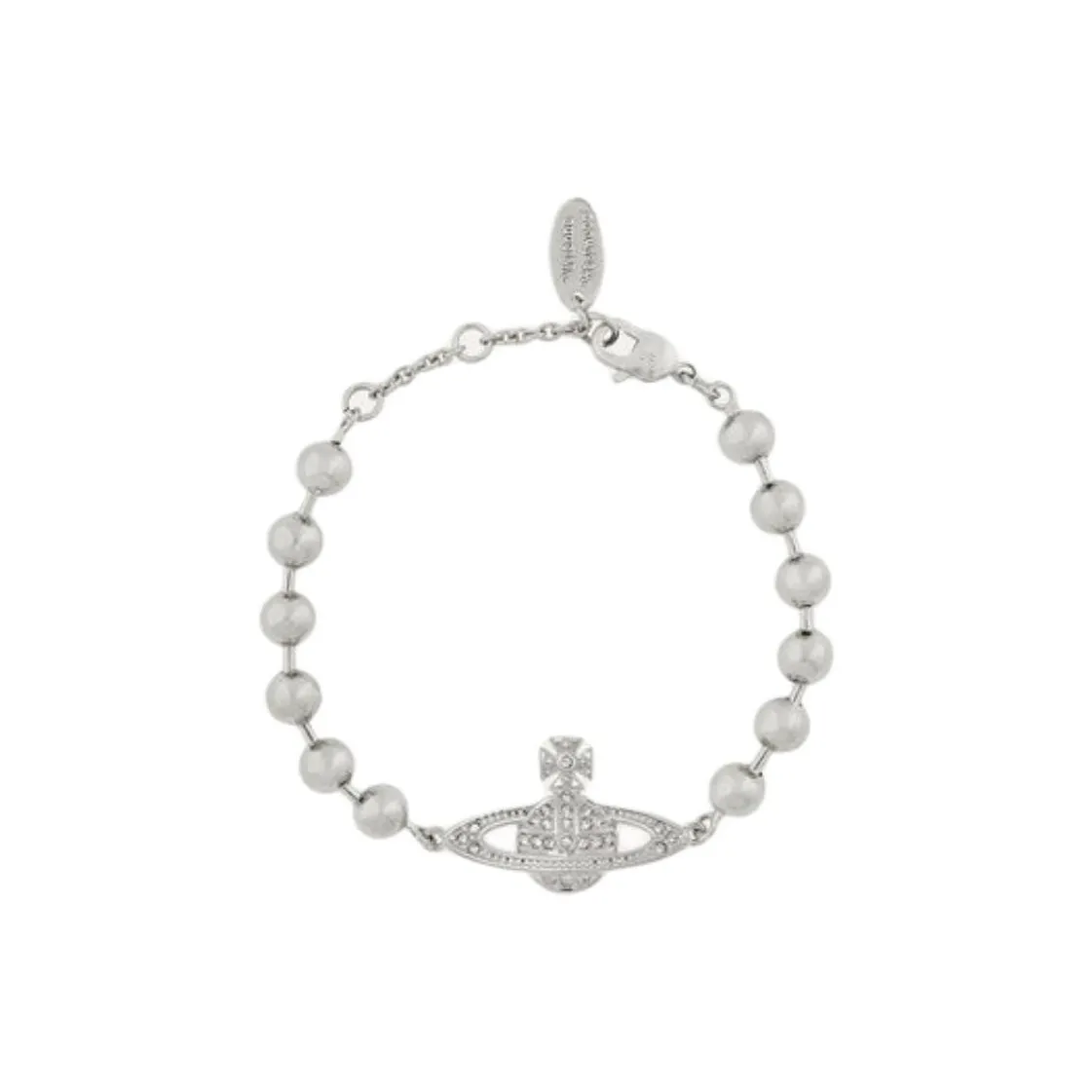 Вивьен Вествуд Искусственный кристалл Браслеты из латани Женское серебро