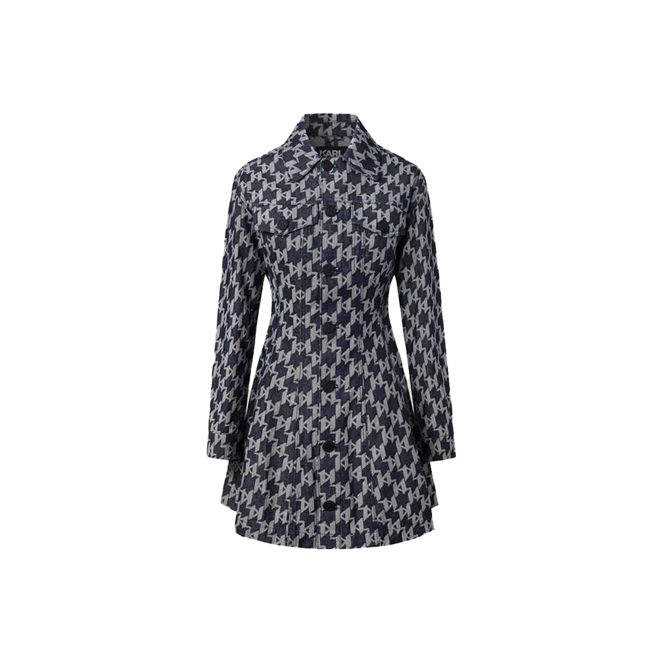 Karl Lagerfeld Длинное платье с длинными рукавами женское