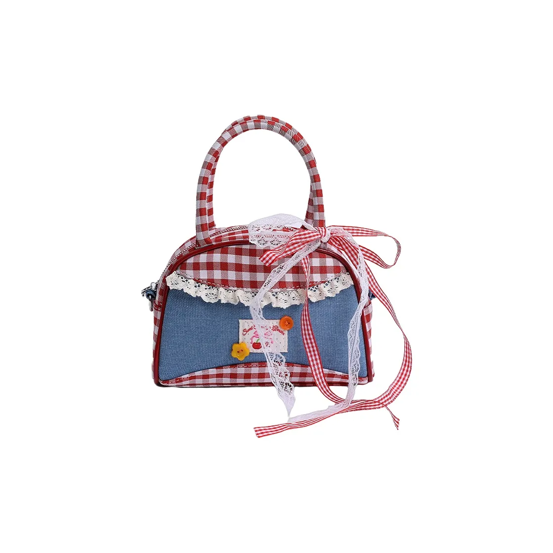 Juju Jimmy Denim Bag Women's Red Juju Jimmy Деним Сумка Женская Красная
