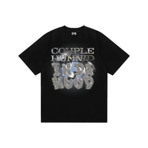 Couple Hinnid SS25 Черный Унисекс T Рубашки