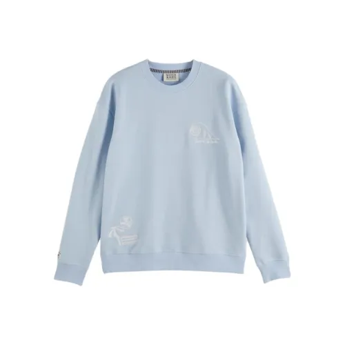 Scotch&Soda Небесно-голубой Мужские Свитшоты