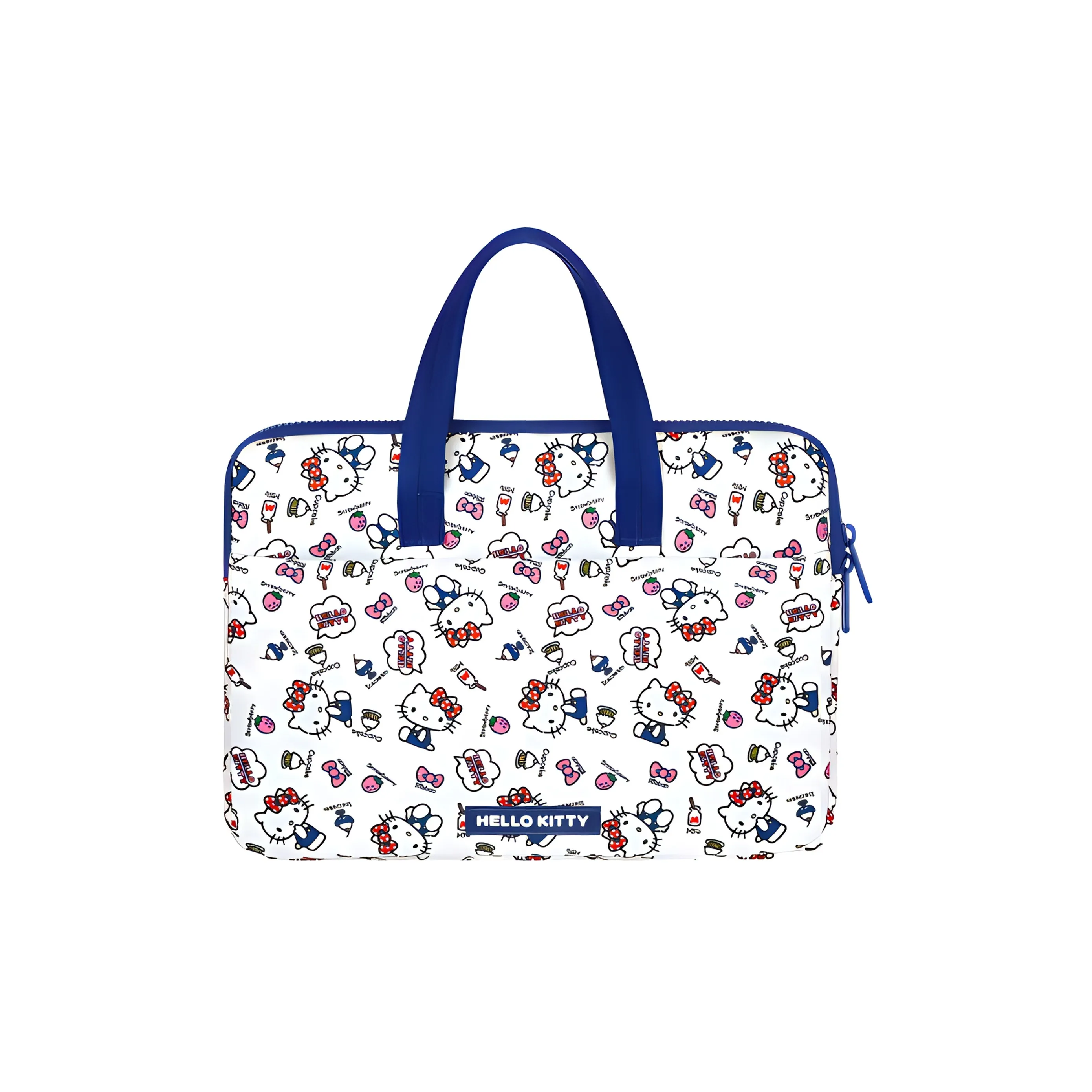 Санрио Kitty White Полиэстер Ноутбук Сумка Женская Белый Синий