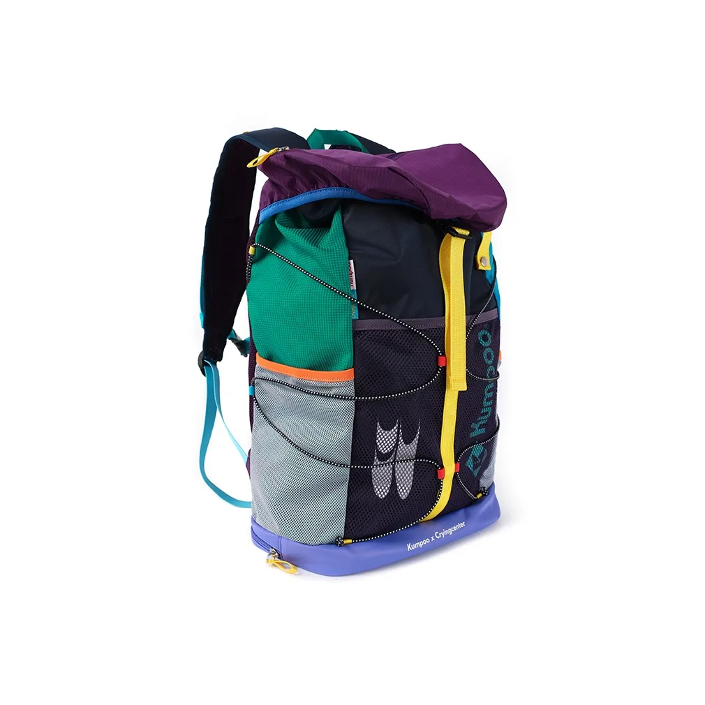 Crying Center ×KUMPOO Коллаборация Ткань Рюкзак Унисекс Фиолетовый