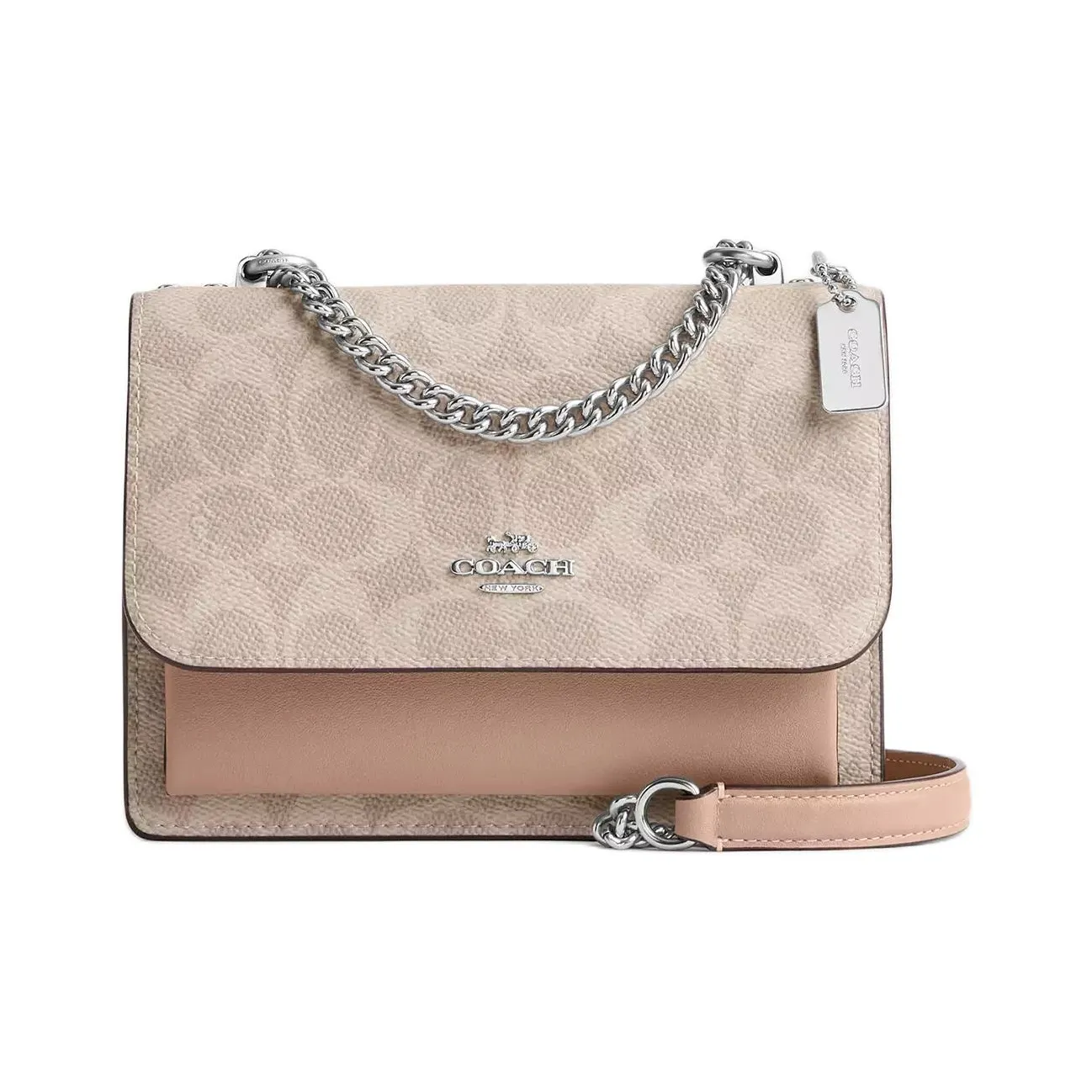 COACH Klare Artificial Leather With Cow Leather Crossbody Bags Mini Women's Taupe