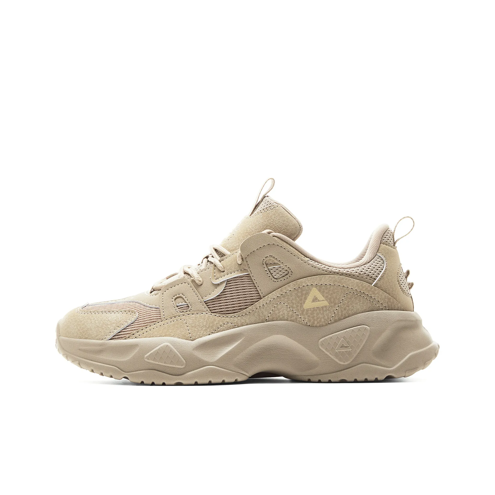 PEAK Classic Heritage Collection Cushioned Wear Resistant Slip Resistant Low Top Sports Casual Shoes Men's Cream Brown