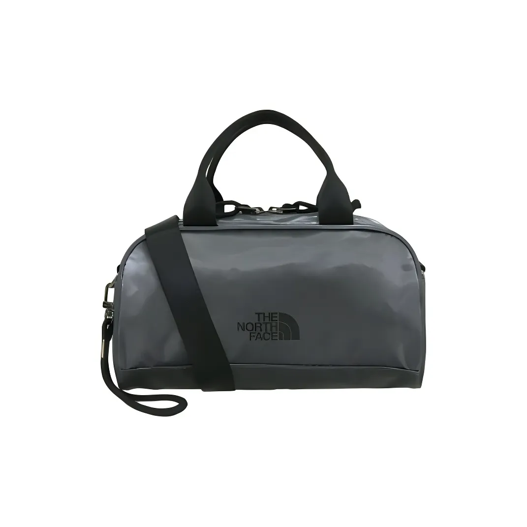 THE NORTH FACE Nylon Handbag Outdoor Bag Trumpets Women's Silver Gray