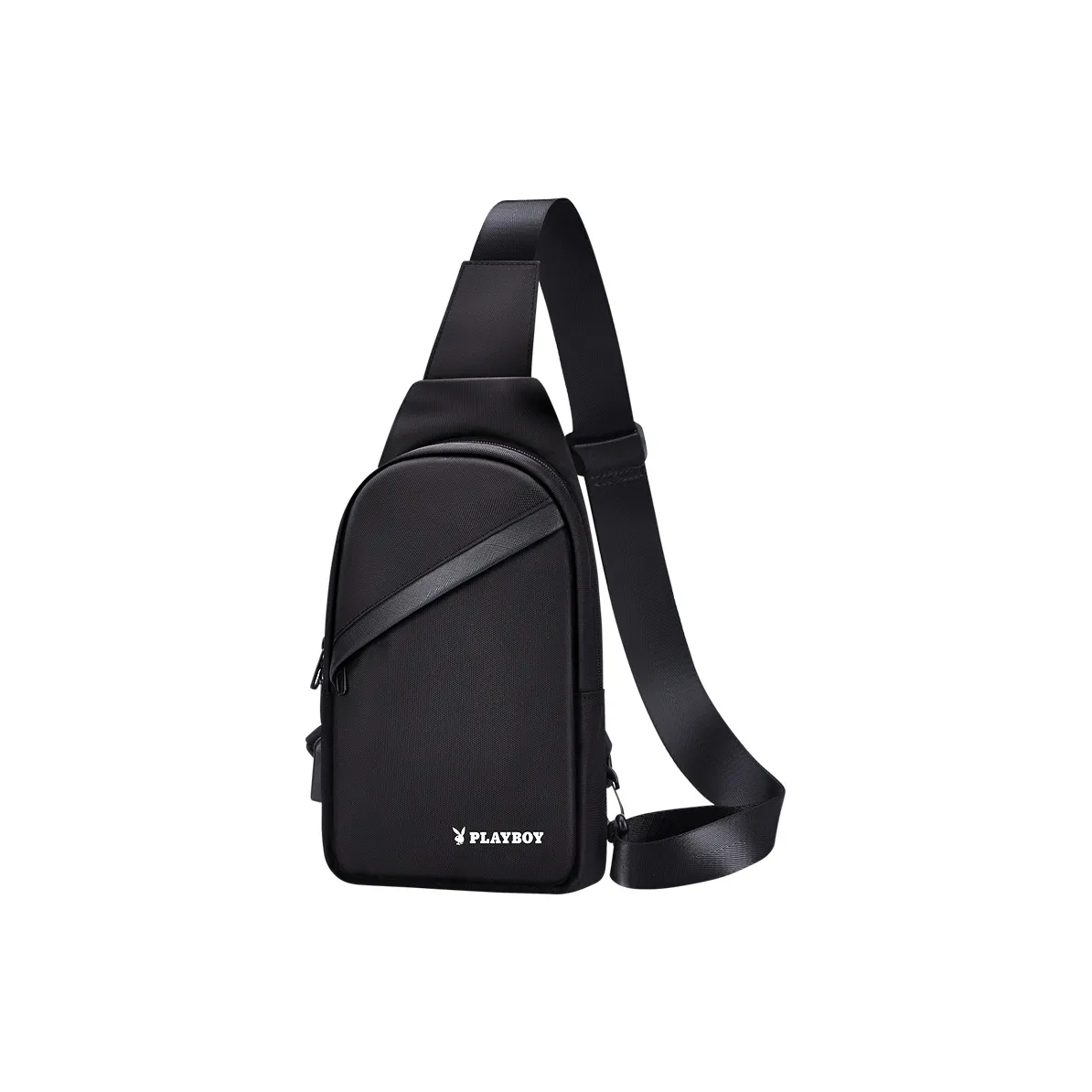 PLAYBOY Collaboration Oxford Sling Bag Medium Men's Black
