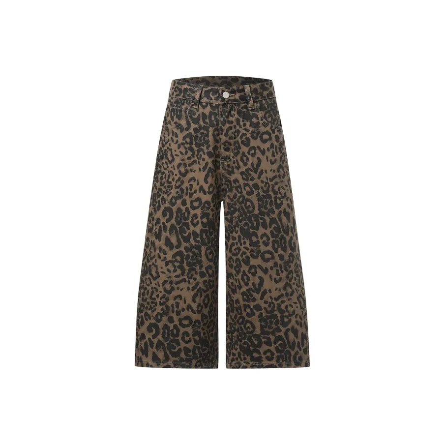 MJB Леопардовый принт Женские джинсовые шорты