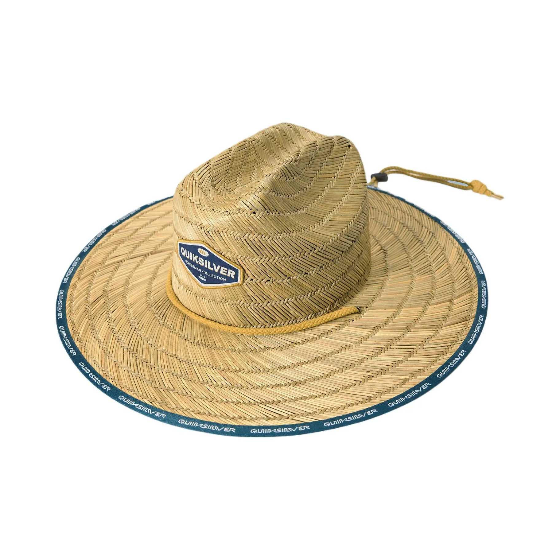 NOTHOMME x Quiksilver Monterest Shun Time Wilderness Соломенная плетеная соломенная шляпа Унисекс Льняной желтый