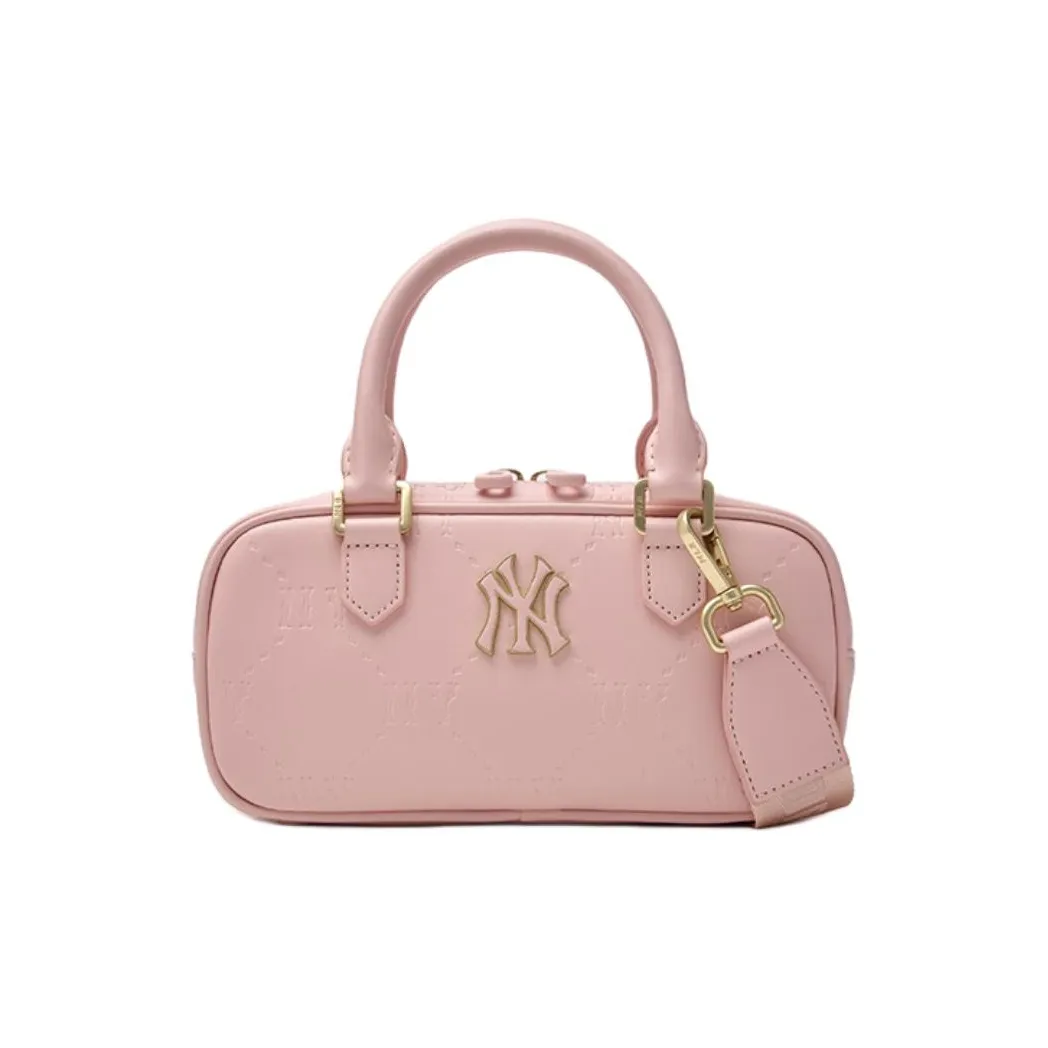 MLB Logo Shoulder Crossbody Bag Handbag Women's White
