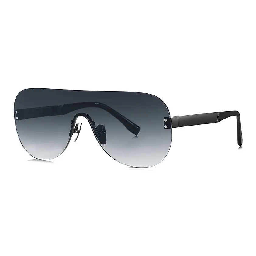 Xiao Luo Di Чистый титан Aviator Super Cool Individual Sunglasses Мужской