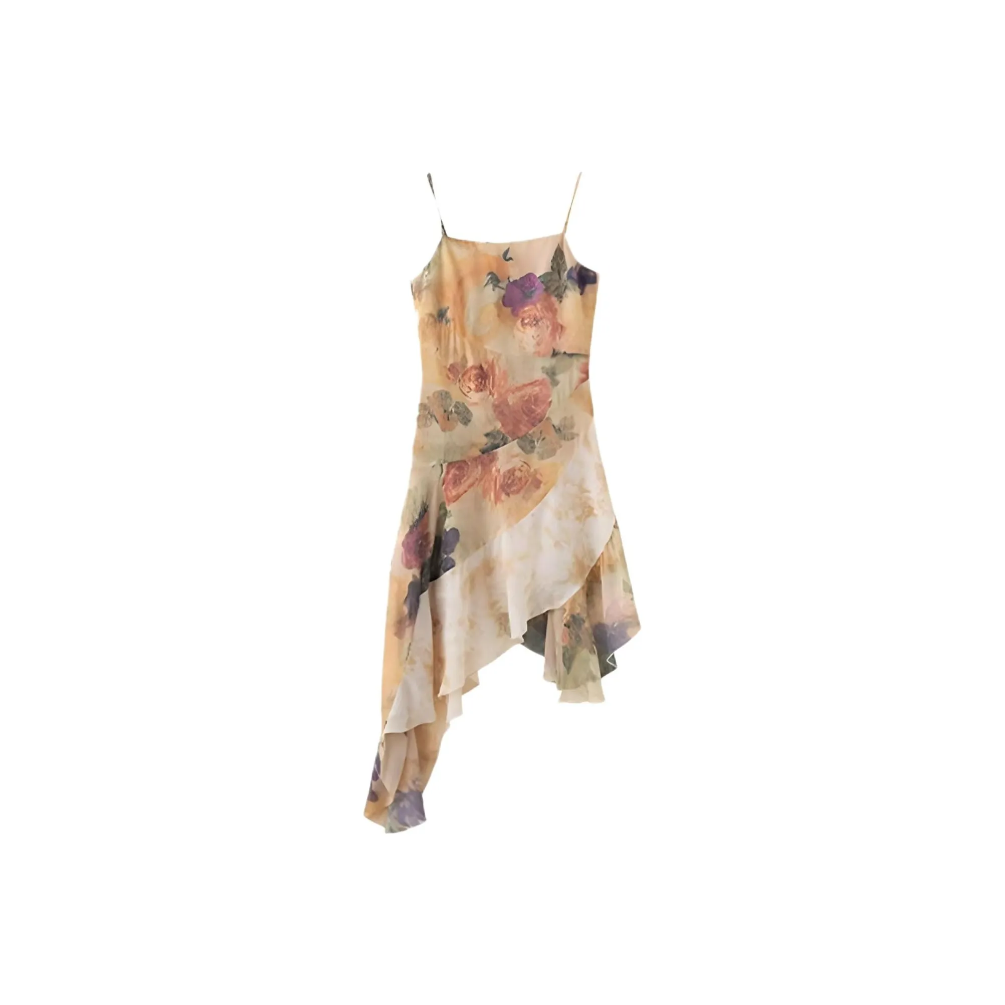 VKXOW Винтаж Нерегулярное Платье Женские Слиплатья