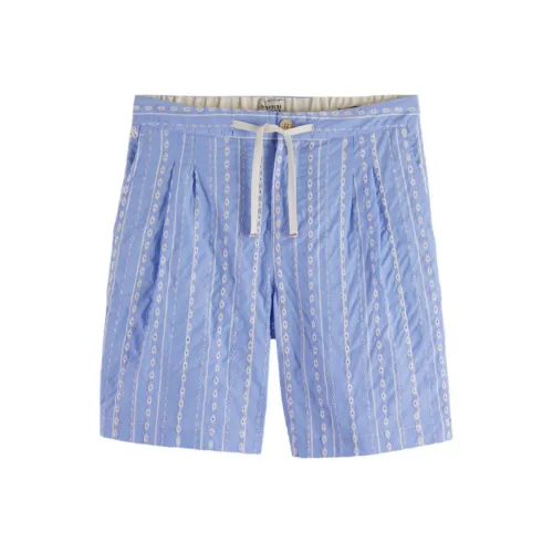 Scotch&Soda Небесно-голубой Мужские Повседневные шорты