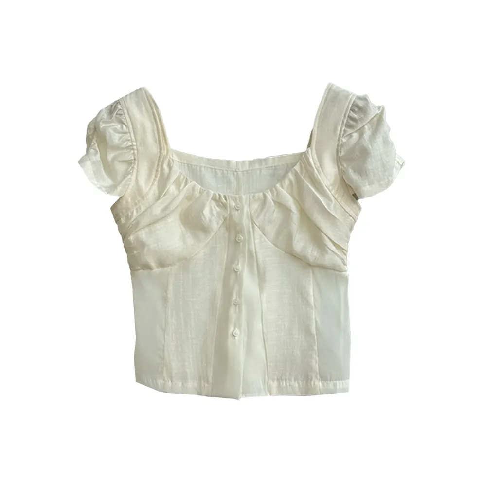 COHX Буф-рукав Т-рубашка Женская