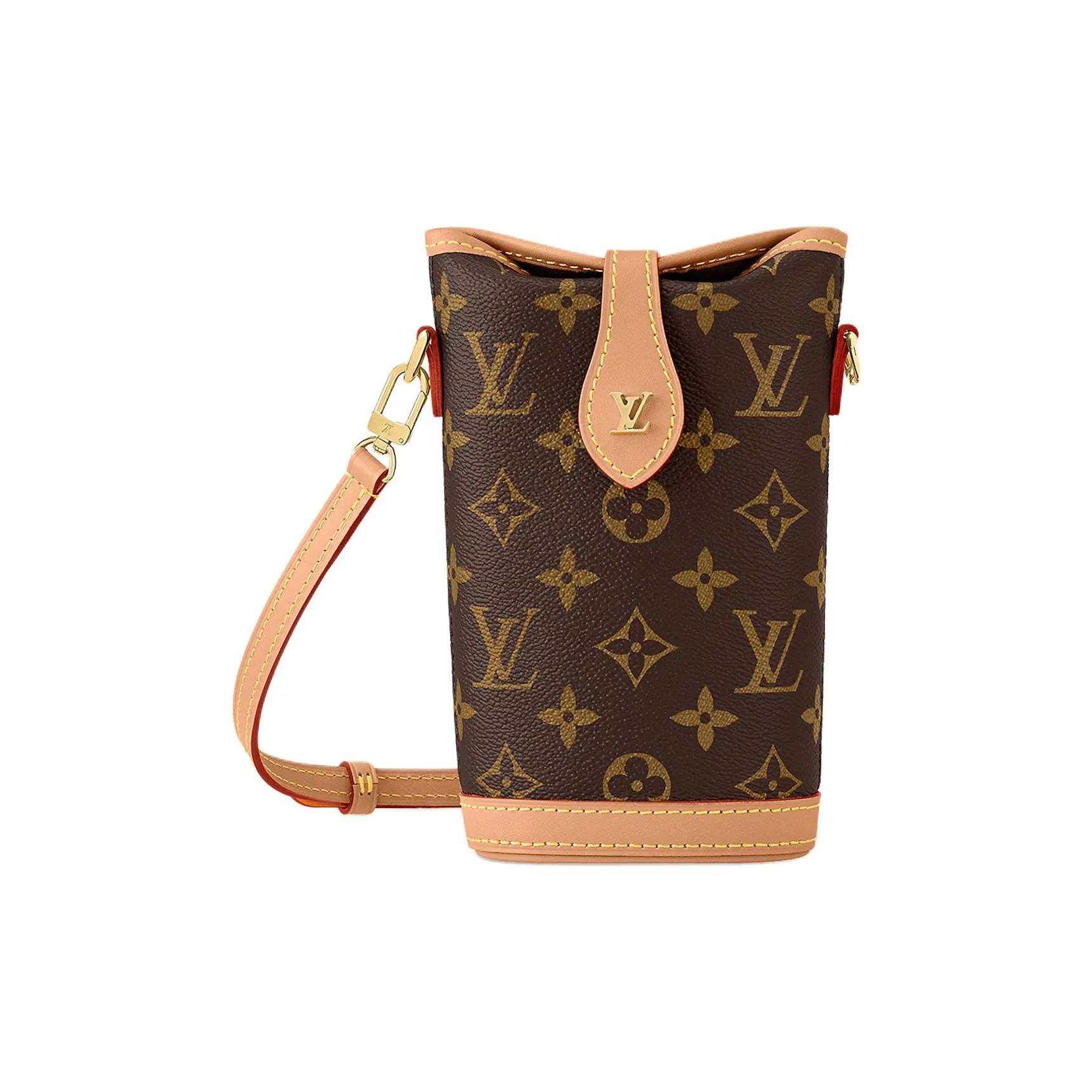 LOUIS VUITTON Fold Me Pouch Monogram Brown