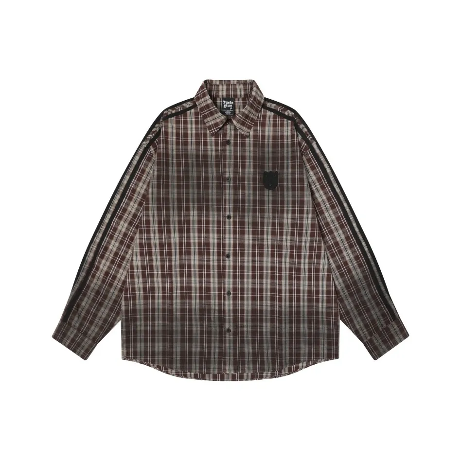 YONGYAN Темно-кофейные унисекс рубашки