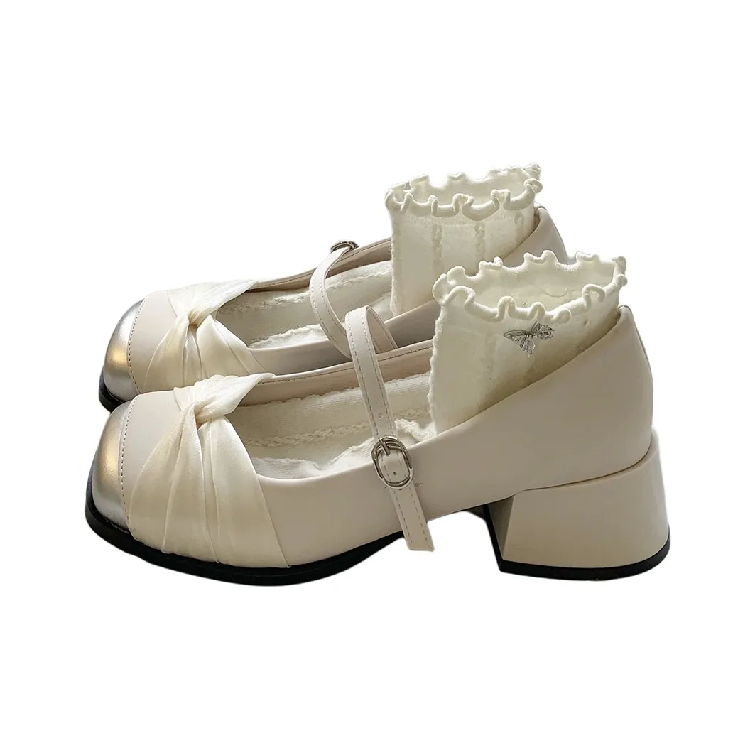 OBWA Грубый каблук Туфли Мэри Джейн Женские