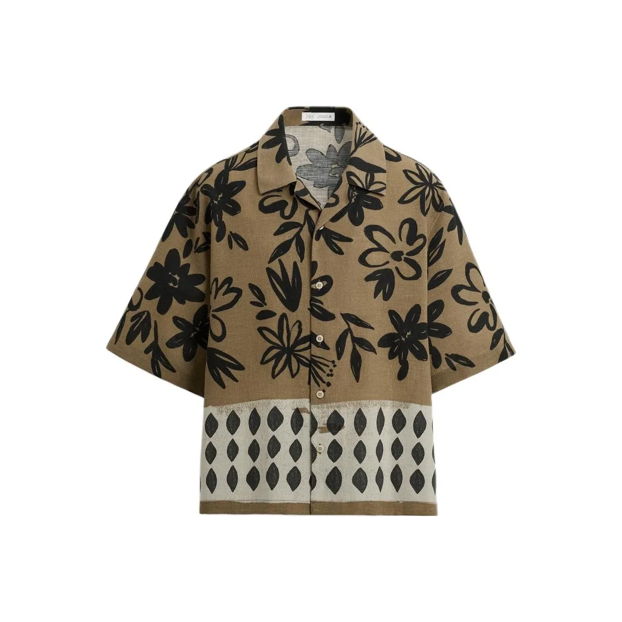 ZARA Коричневые Мужские Рубашки