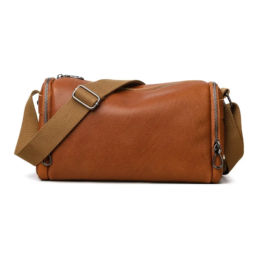 VANDEE Сумка через плечо из коровьей кожи Мужская Коричневый Черный